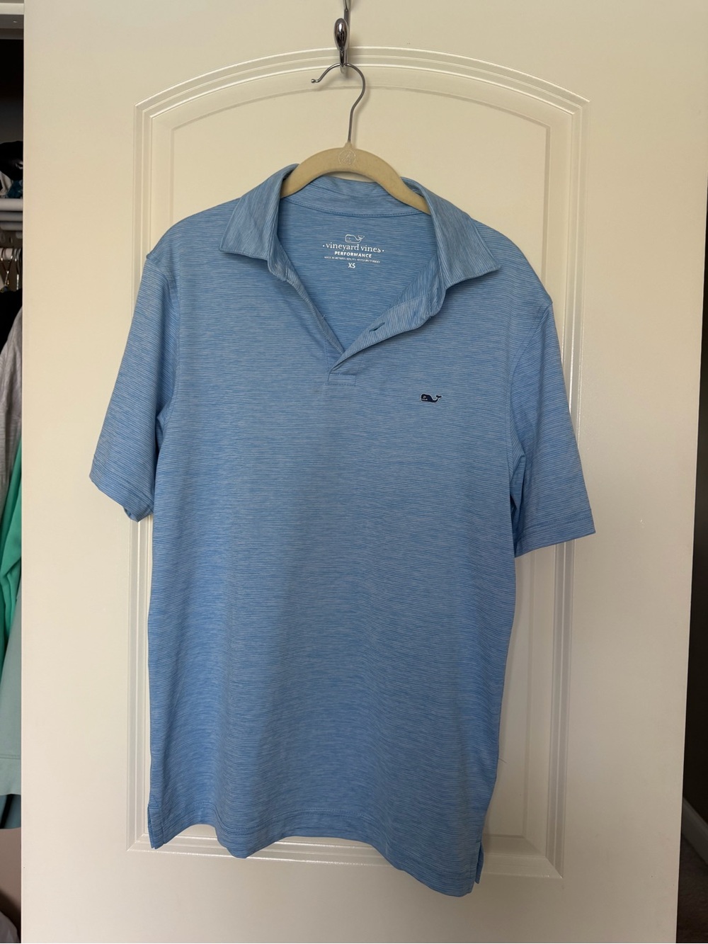 Vineyard Vines Light Blue Heather Polo